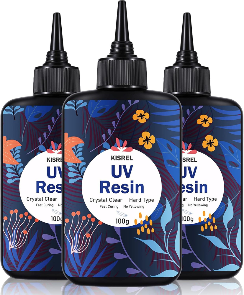 300G Hard Type Crystal Clear UV Resin Kit for Crafts