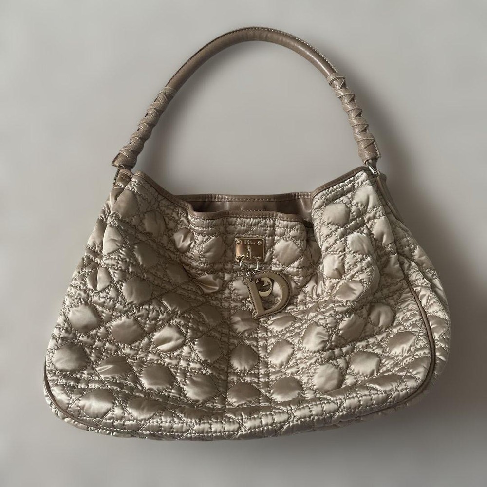 Christian Dior Shoulder Bag Leather Vintage Designer Handbag New
