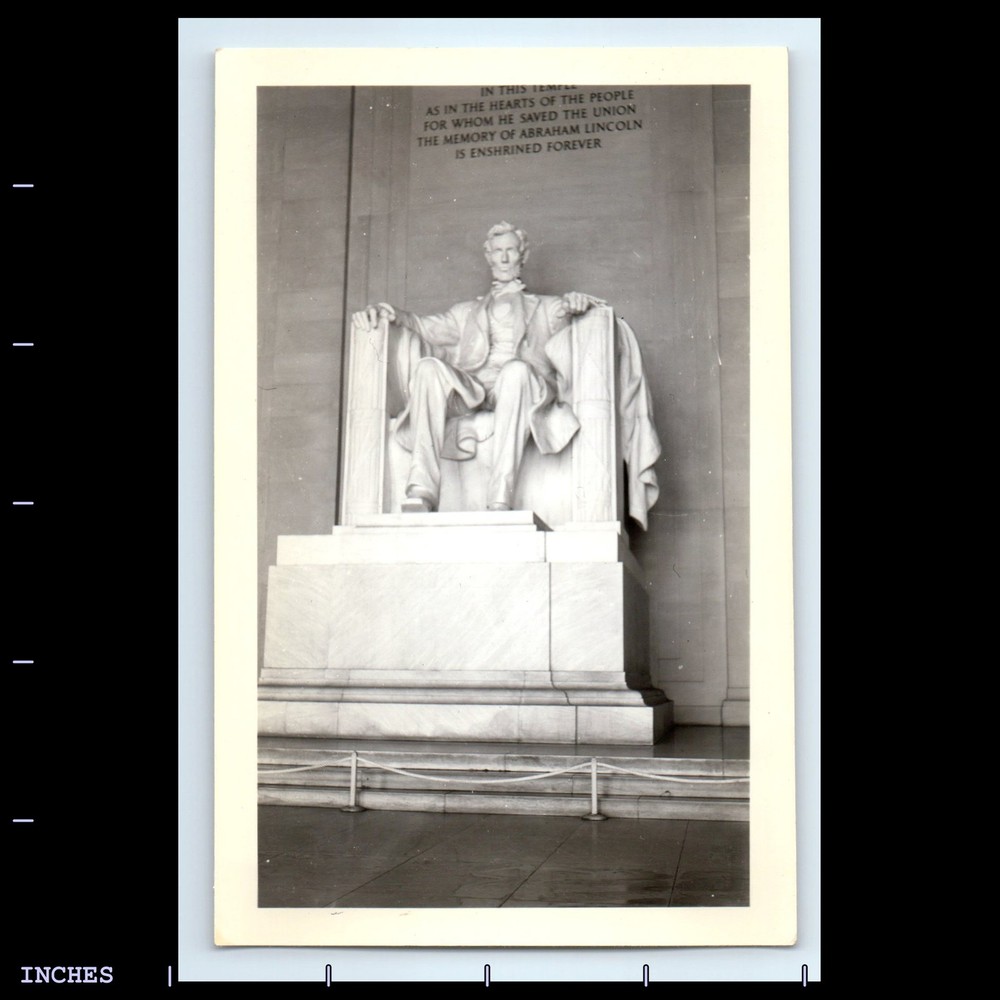 Old Vintage Photo LINCOLN MEMORIAL WASHINGTON DC 1943