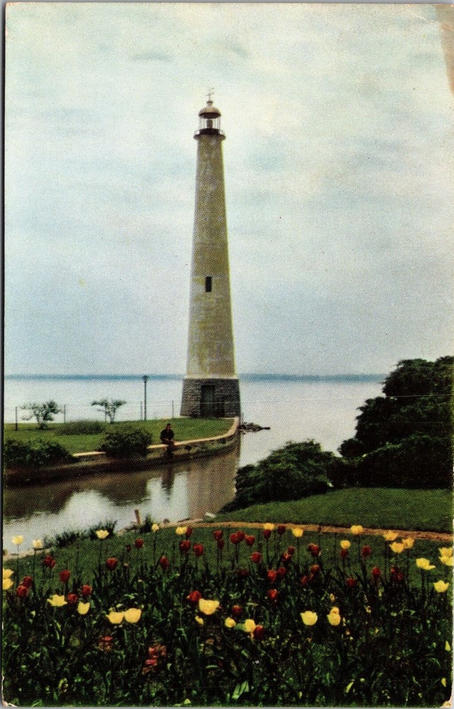 Grand Lake OH-Ohio, Lighthouse At Grand Lake, Vintage Postcard
