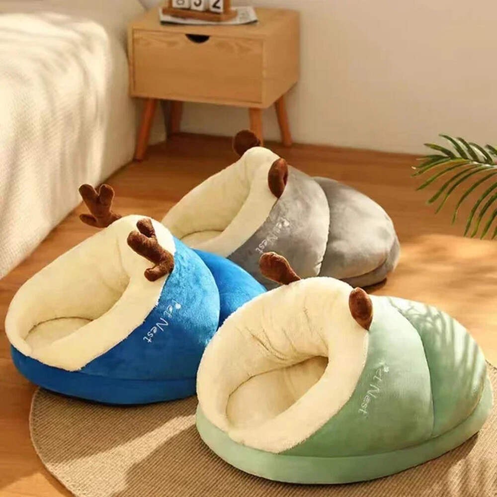Soft Dog Bed Sofa Warm Plush Pet Kennel for Small Medium Dogs Cats Teddy Sleepin