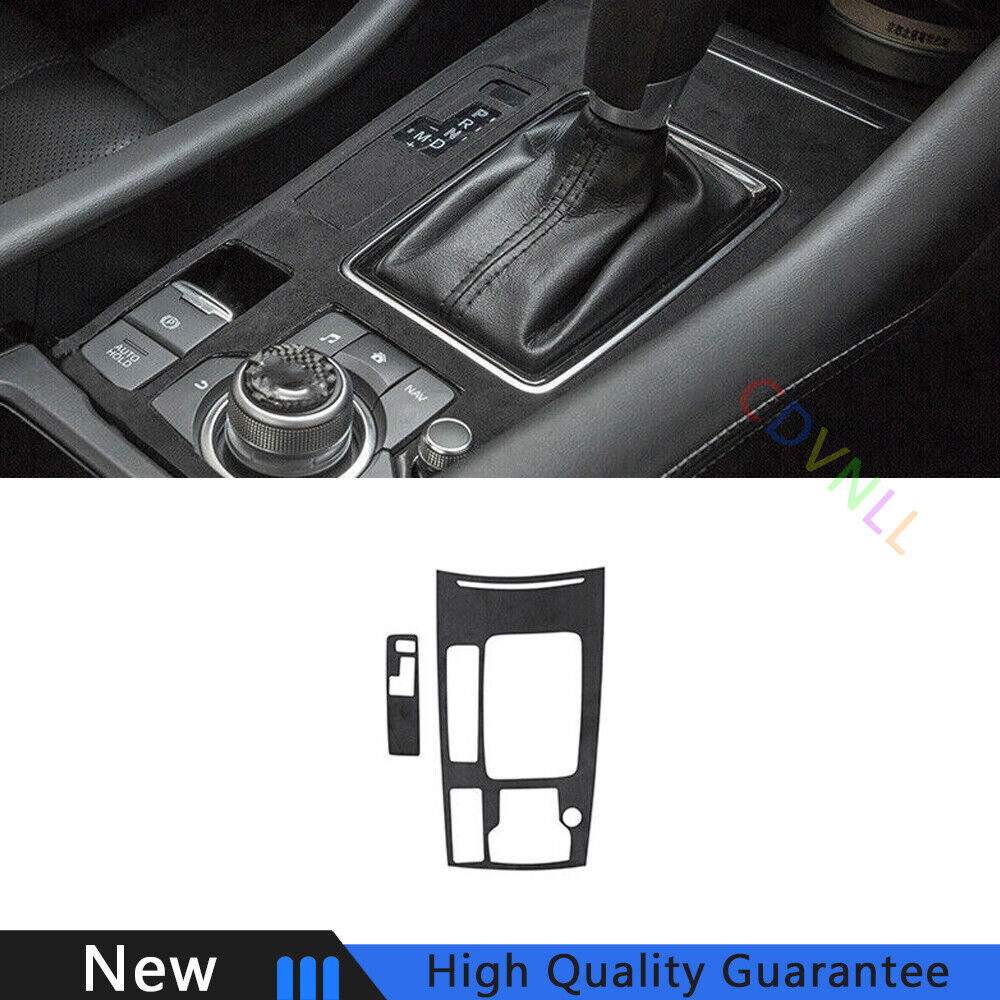 For Mazda 6 Atenza 2020-2021 Black Suede Central Console Gear Shift Cover Trim