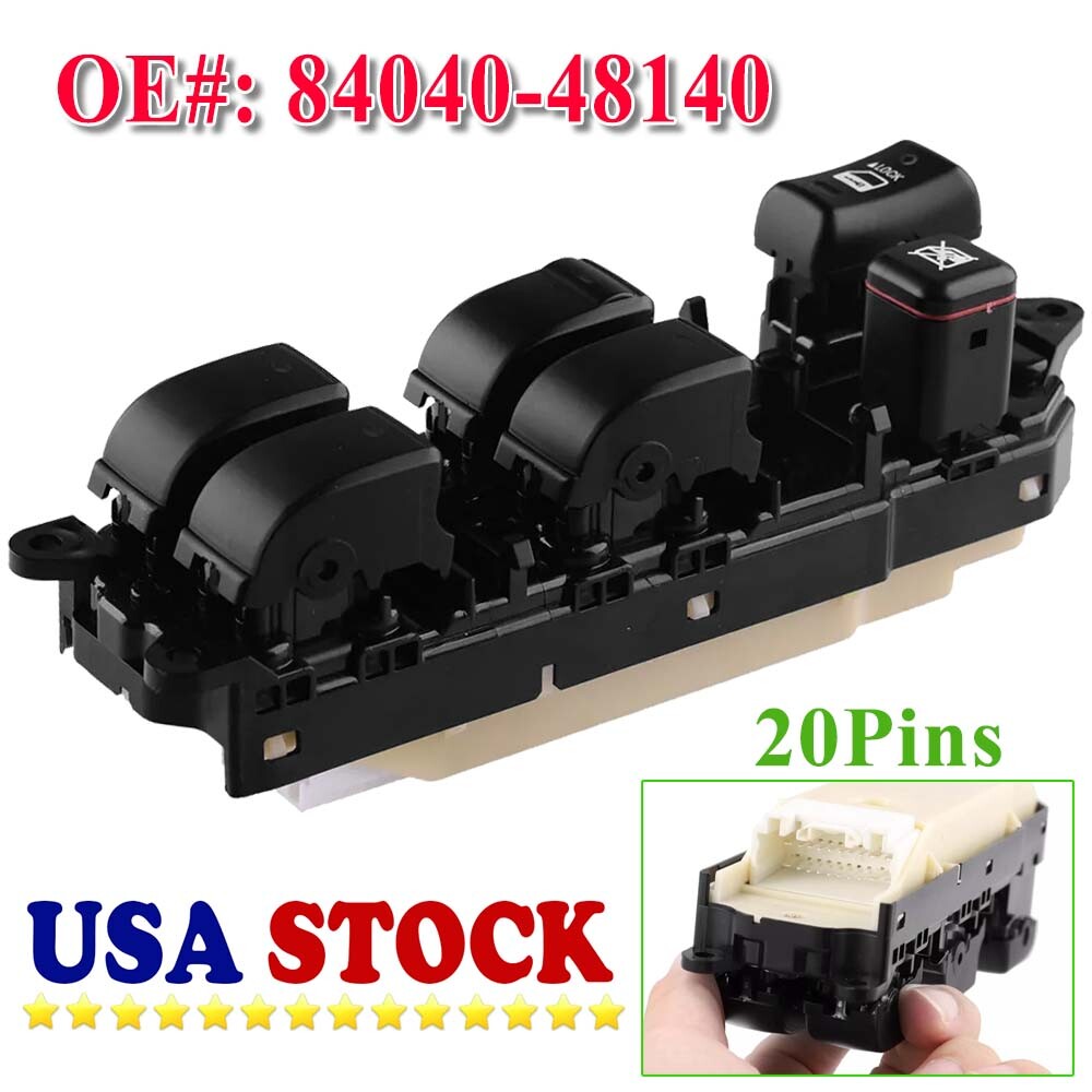 Driver Master Power Window Door Switch for Lexus RX330 RX350 RX400H 84040-48140⭐
