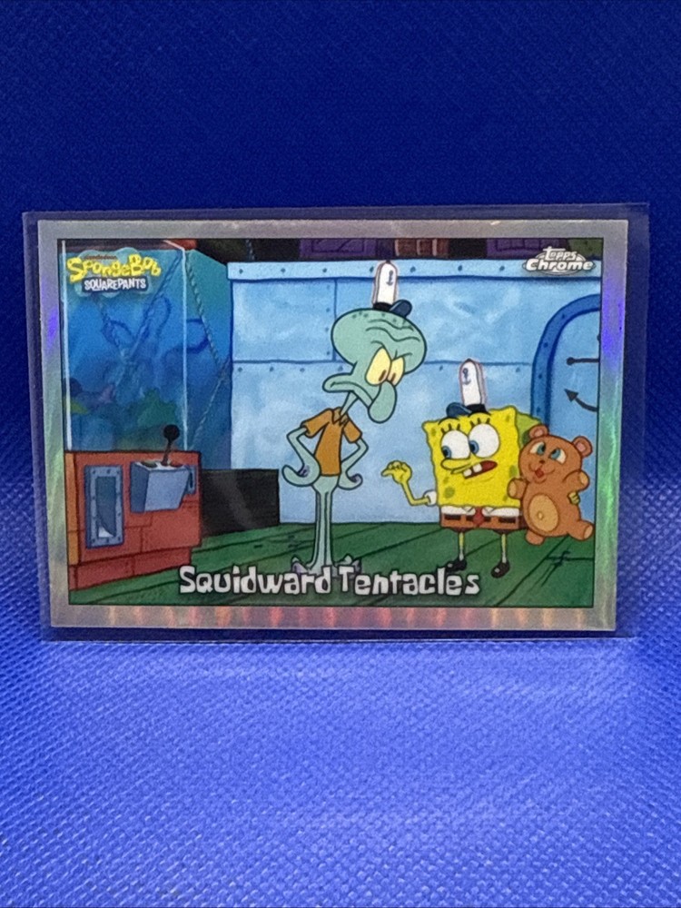2025 Topps Chrome Spongebob 25th Anniversary - Squidward Tentacles #23 Refractor
