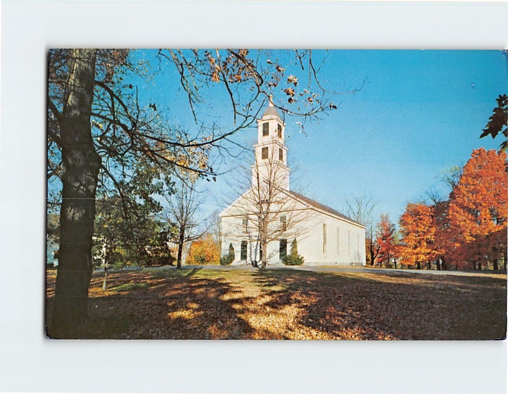Postcard First Congregational Church Milford NH USA