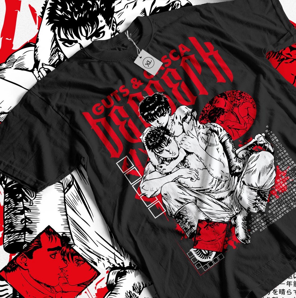 Berserk T-Shirt Guts Shirt Skull Knight 90s Gatsu Anime Gift Shirt All Sizes