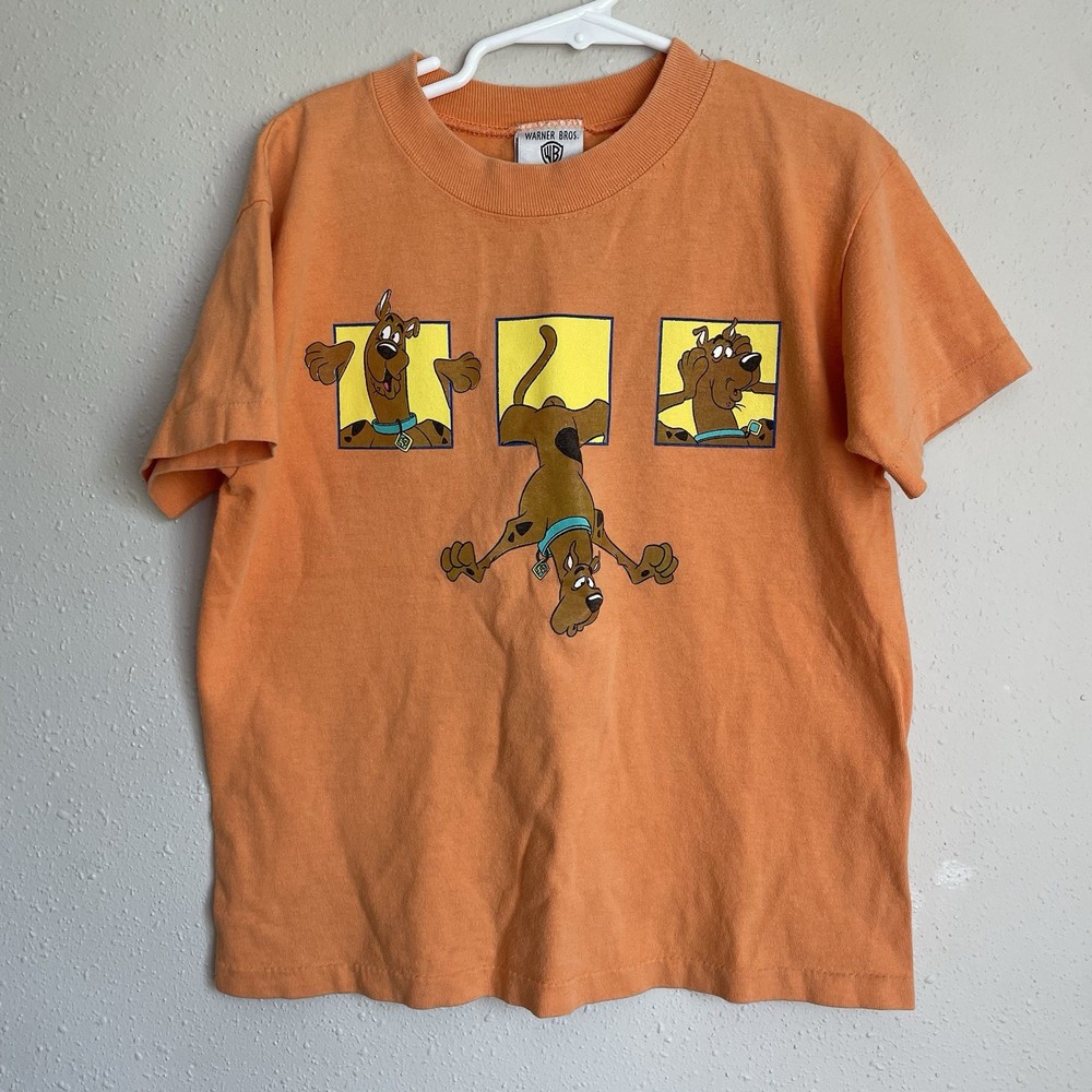 Vintage 90s Scooby Doo Single Stitch T Shirt Kids Sz XS Warner Bro Studio Store