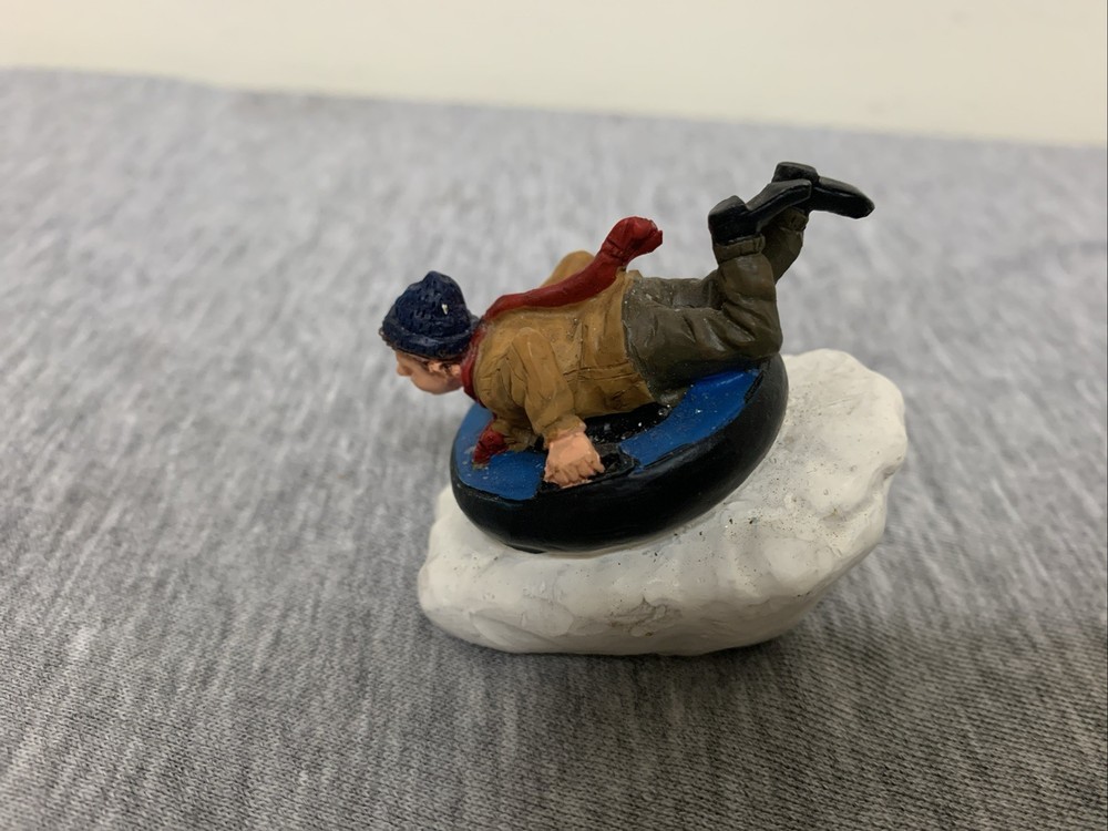 Vintage 2002 Lemax Enchanted Forest Tubing Fun Collectible Figurine