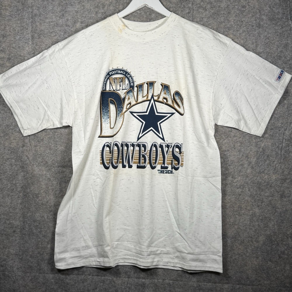 Vintage 90s Dallas Cowboys NFL Football  T Shirt Mens Size XL 23x31 Trench