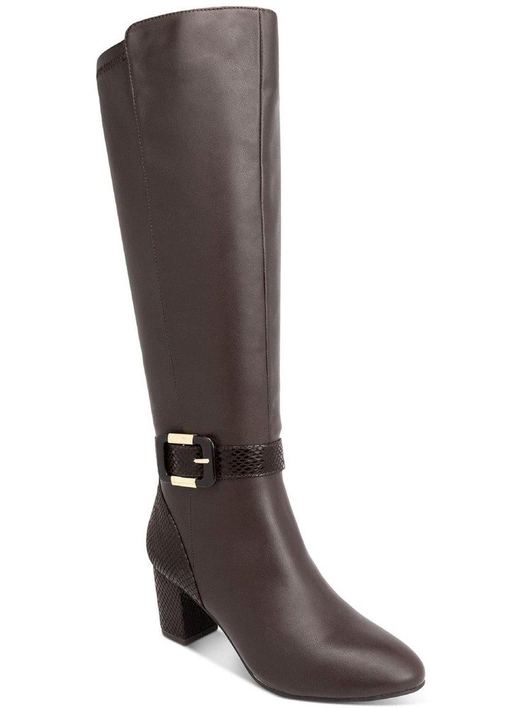 KAREN SCOTT Womens Brown Isabell Almond Block Heel Heeled Boots 6.5 M WC