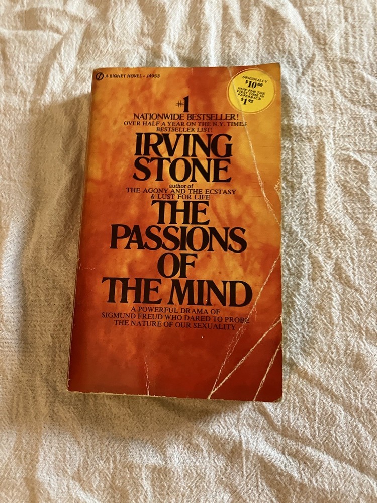 The Passions Of The Mind By Irving Stone 1972 1st Printing Signet Paperback