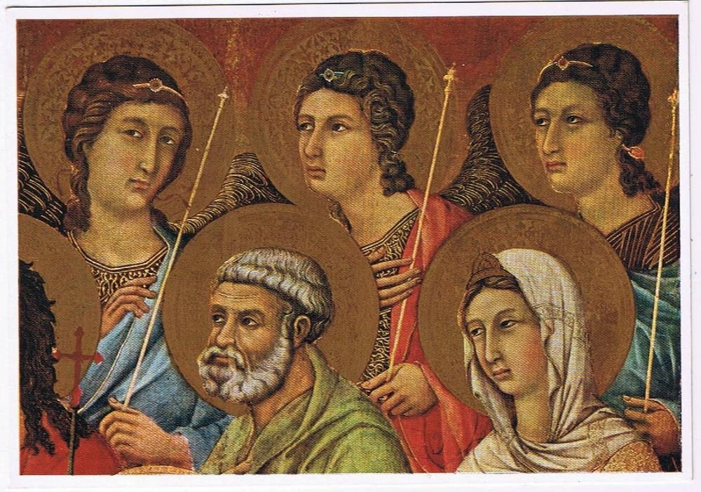 Art Postcard Siena Museo dell'Opera Metropolitiana Maesta Duccio di Buoninsegna
