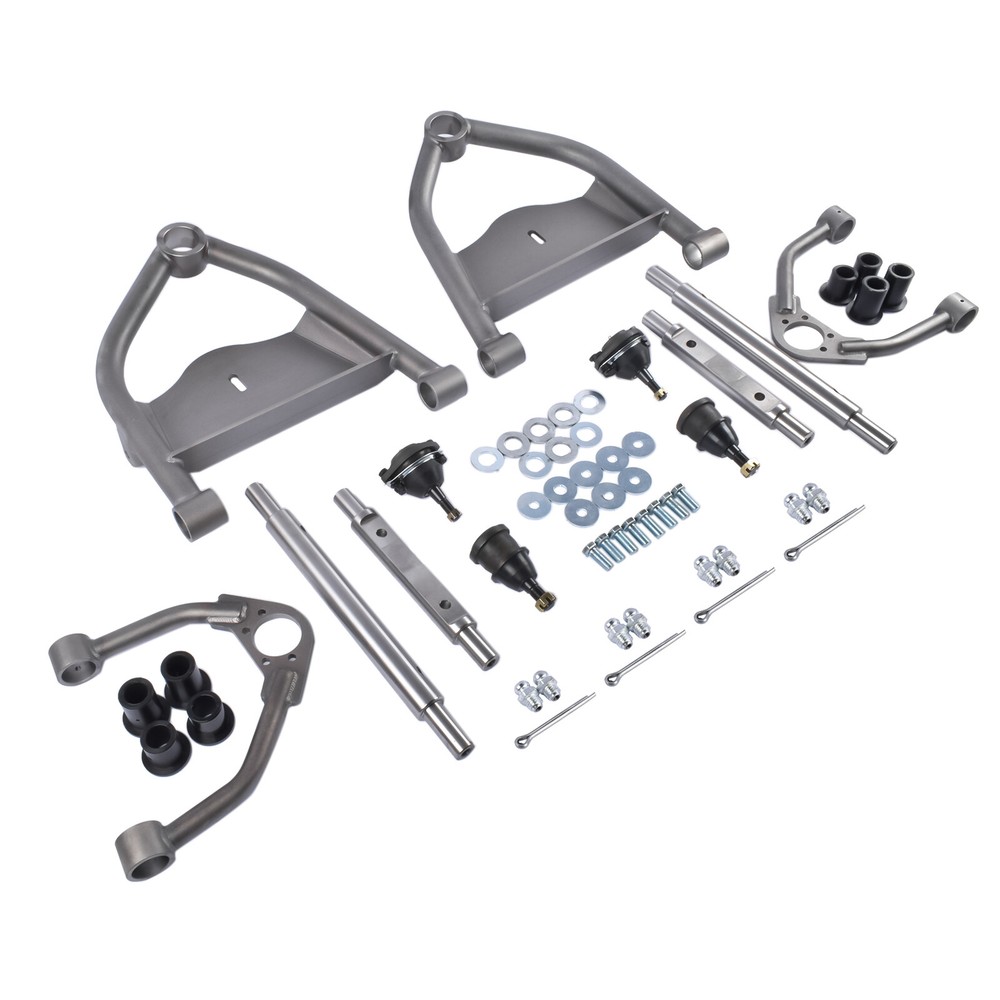 Front Upper & Lower Narrowed Bagged Tubular Control Arms For Chevrolet 1973-87