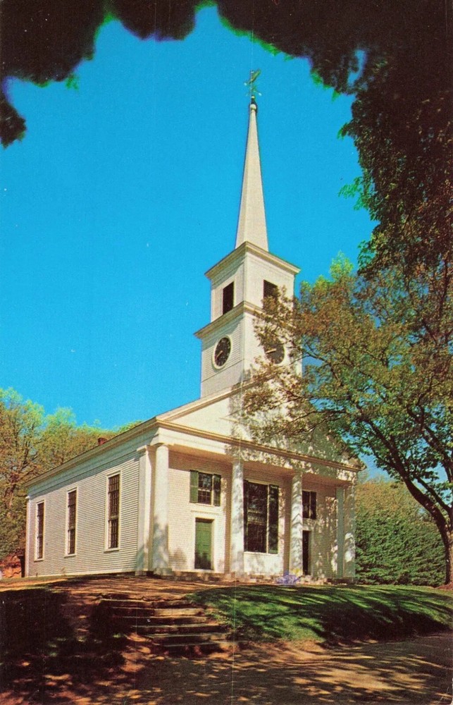 Meetinghouse - Old Sturbridge Village - Sturbridge Massachusetts MA - Postcard