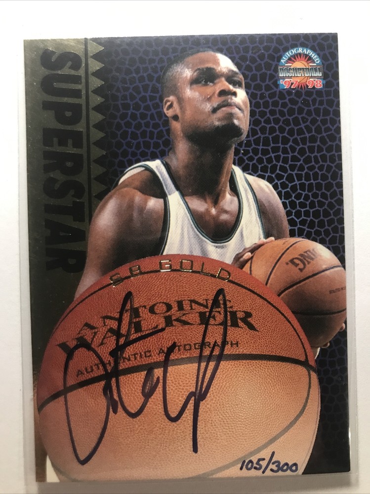 Antoine Walker 1997 Score Board ROOKIE RC AUTO GOLD SP UK KENTUCKY CELTICS /300