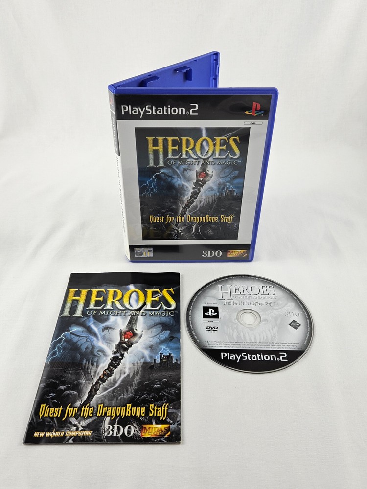 Heroes Of Might And Magic PlayStation 2 PS2 + Manual Tracked Post (G6)