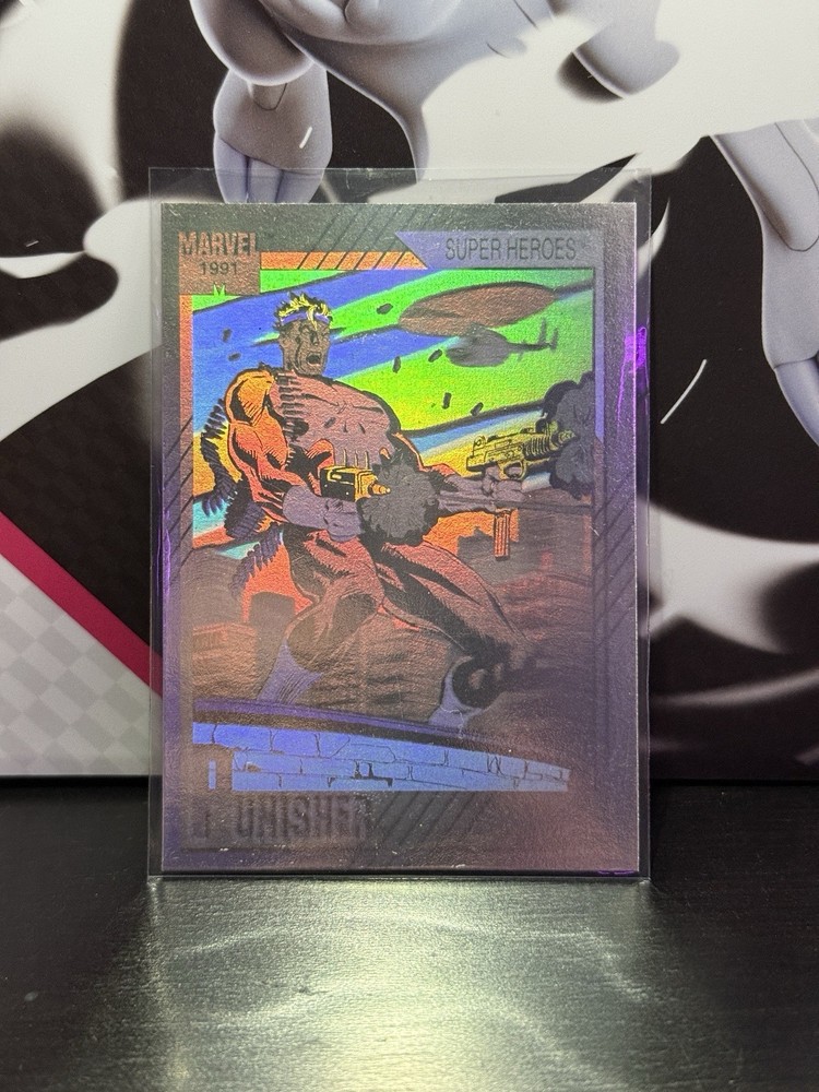 1991 Marvel Universe Series 2 PUNISHER HOLOGRAM INSERT CARD, #H-3 - NM! Impel
