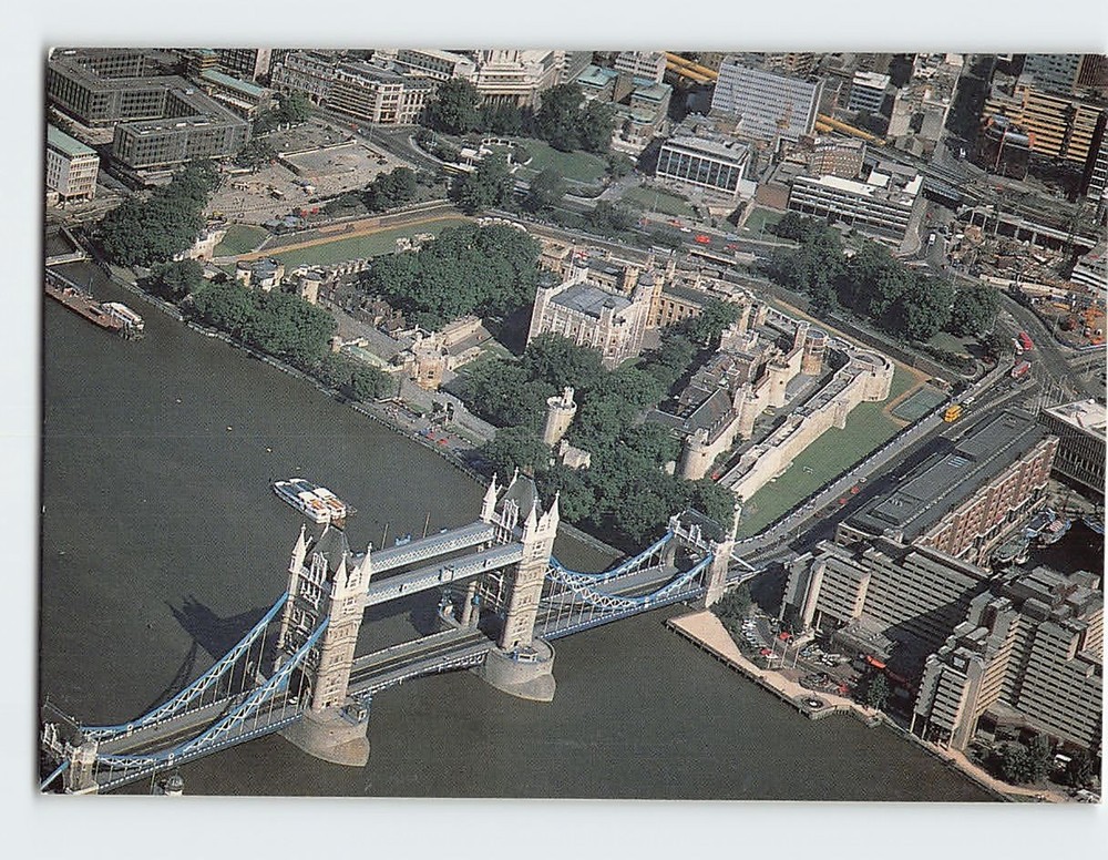 Postcard Aerial View Tower of London England