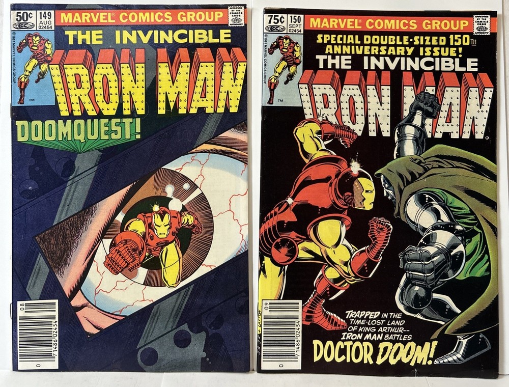 The Invincible Iron Man #149-150 (1981) Doomquest Full Set John Romita J *FN*