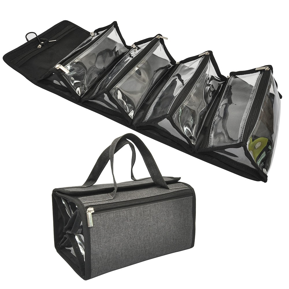 Large Eco-Friendly Polyester Travel Toiletry & Makeup Bag 4in