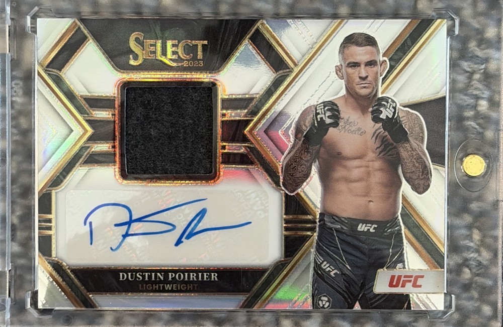 2023 Panini Select UFC Dustin Poirier Patch Auto /99
