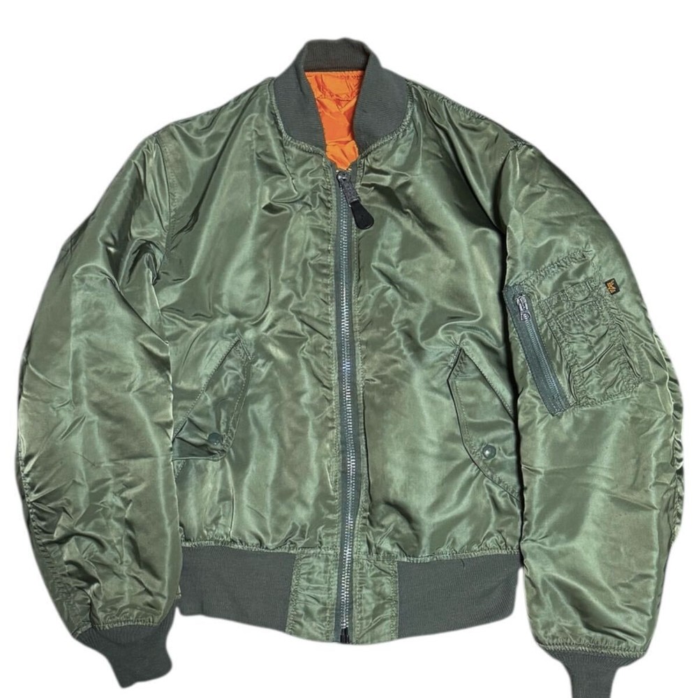 Great Atmosphere Alpha Industries 1990S Made In Usa Vintage Ma-1 Bomber Jacket M