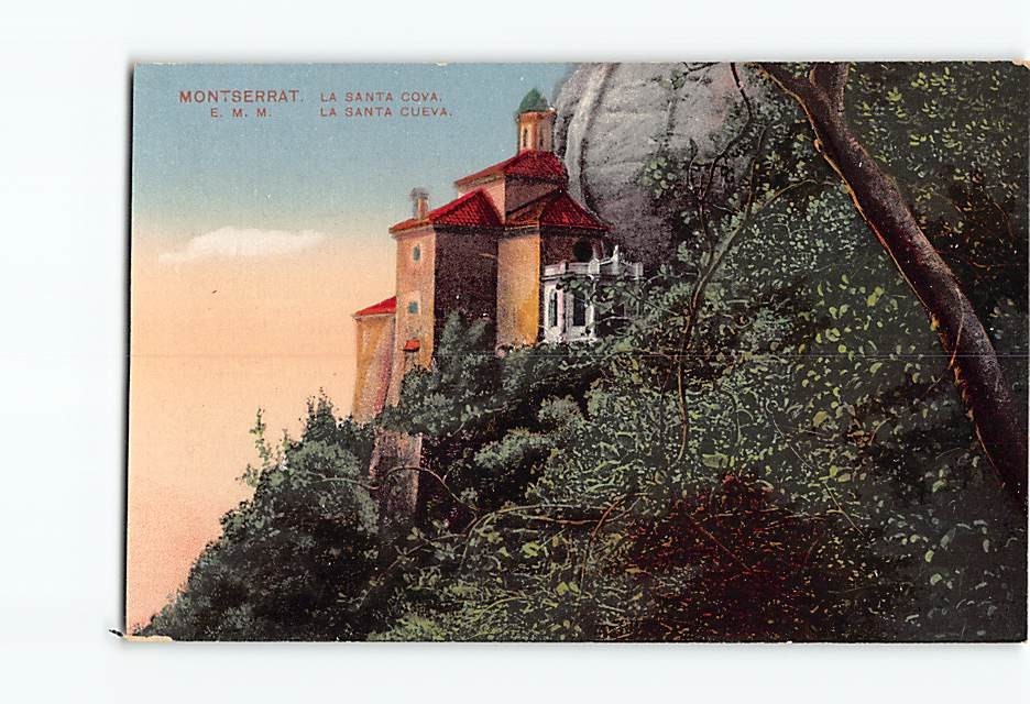 Postcard Le Santa Cueva Montserrat Spain