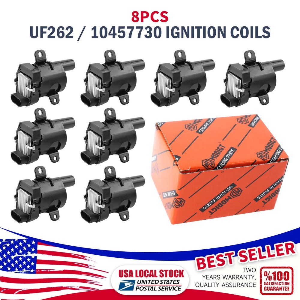 High Performance 8PCS Ignition Coils for GMC Chevy 4.8L 5.3L 6.0L D585 UF-262