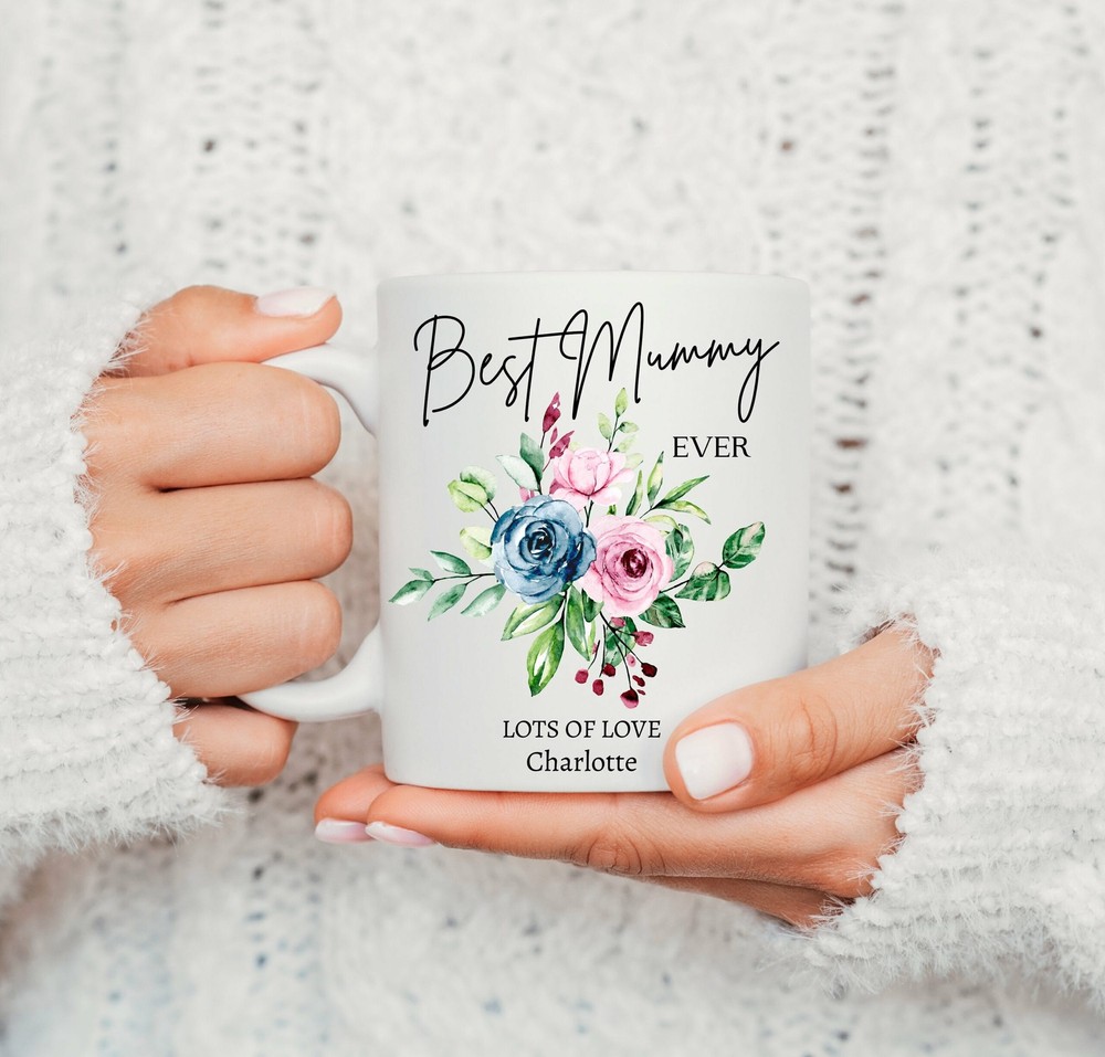 Personalised Mother's Day Mug Mother's Keepsake Sentimental Gift For Mum Floral