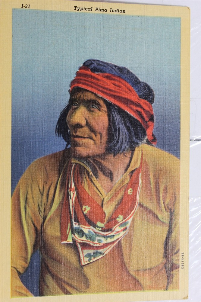 Indian Native American Typical Pima Postcard Old Vintage Card View Standard Post