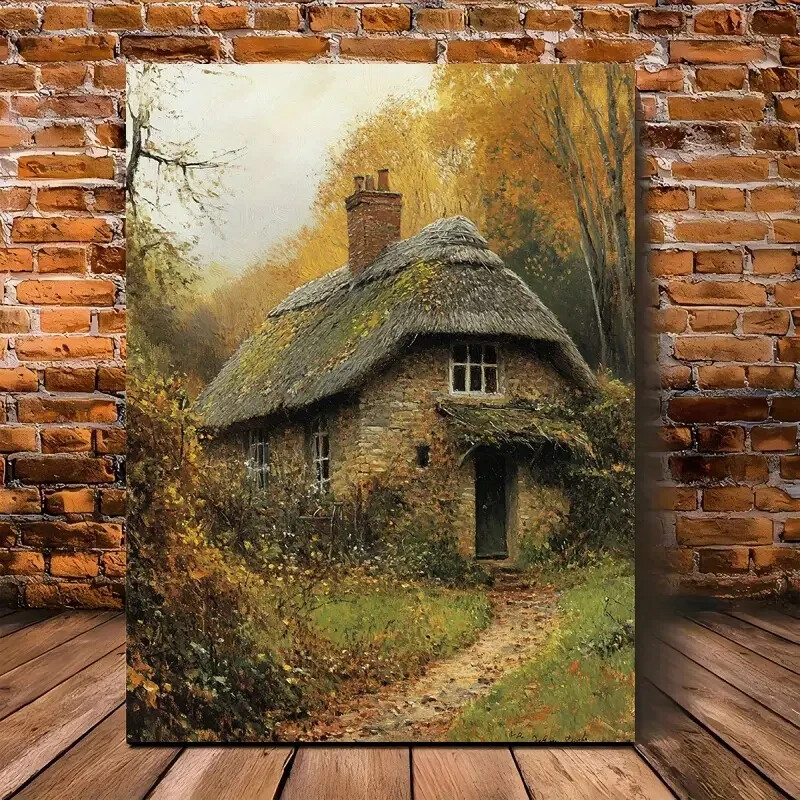 Vintage Autumn Wall Art  Canvas Unframed/Framed