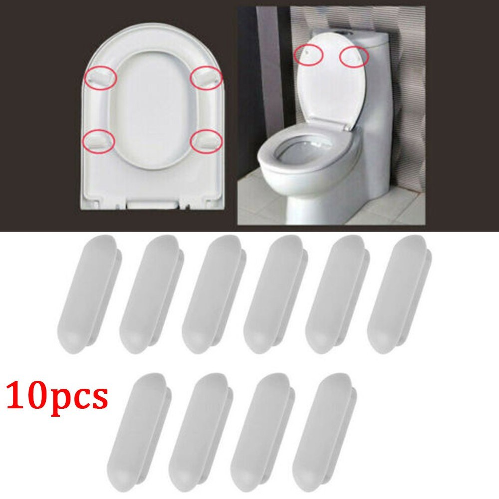 WhiteToilet-lid Accessories Brand New Toilet-Seat Buffers Pack-white Stop-Bumper