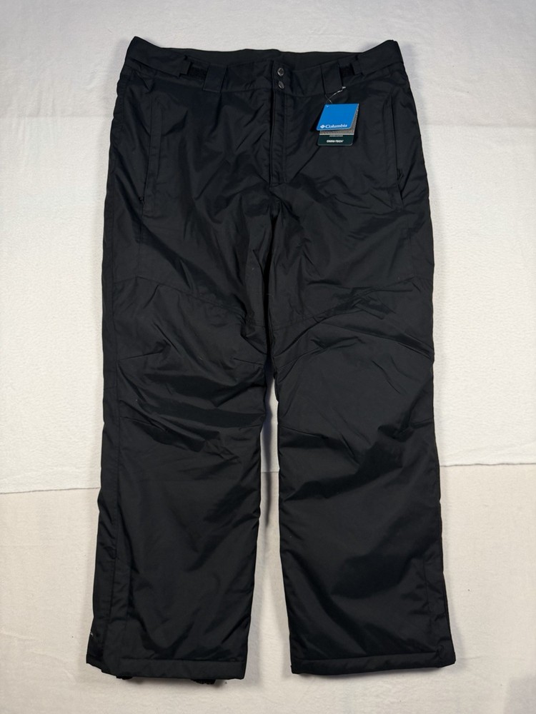 Columbia Bugaboo IV Ski Pants Mens XL Black Insulated Waterproof Omni-Tech