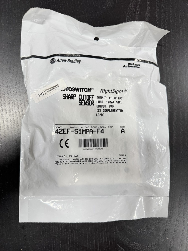 Allen Bradley 42Ef-S1Mpa-F4 Sensor - New -Item#853