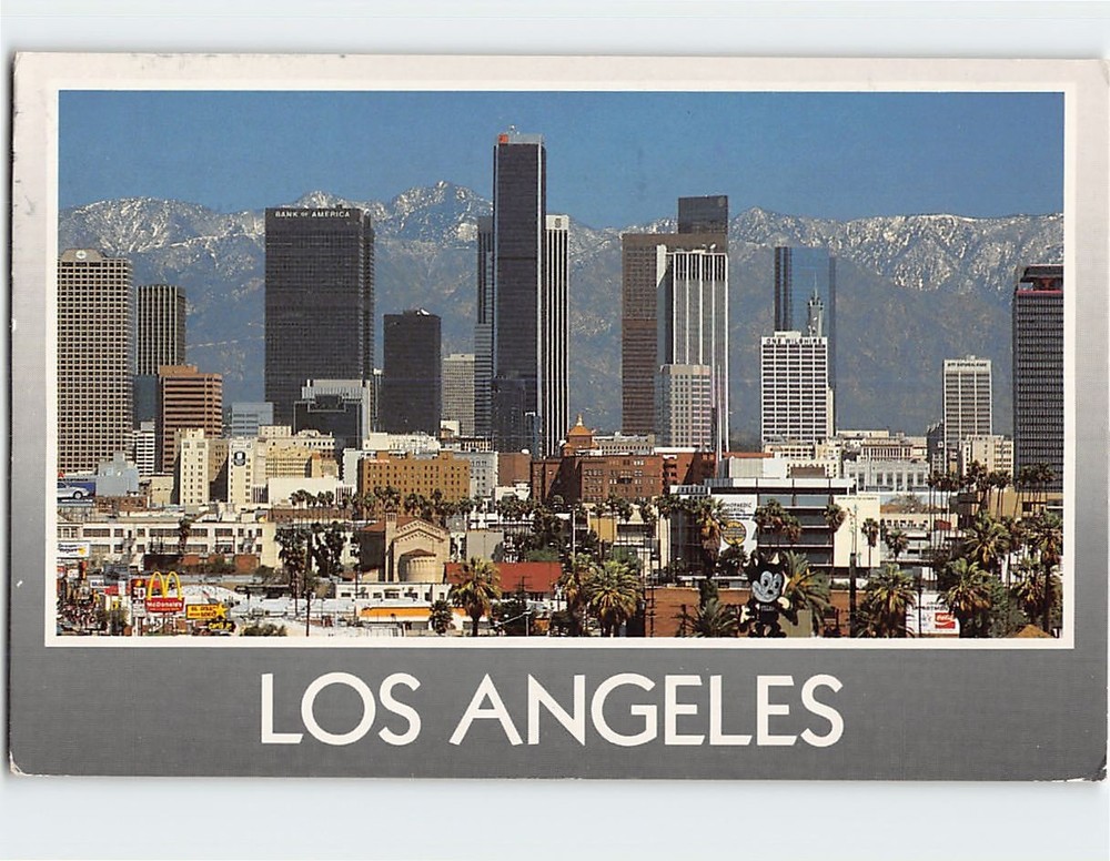 Postcard City Skyline Los Angeles California USA