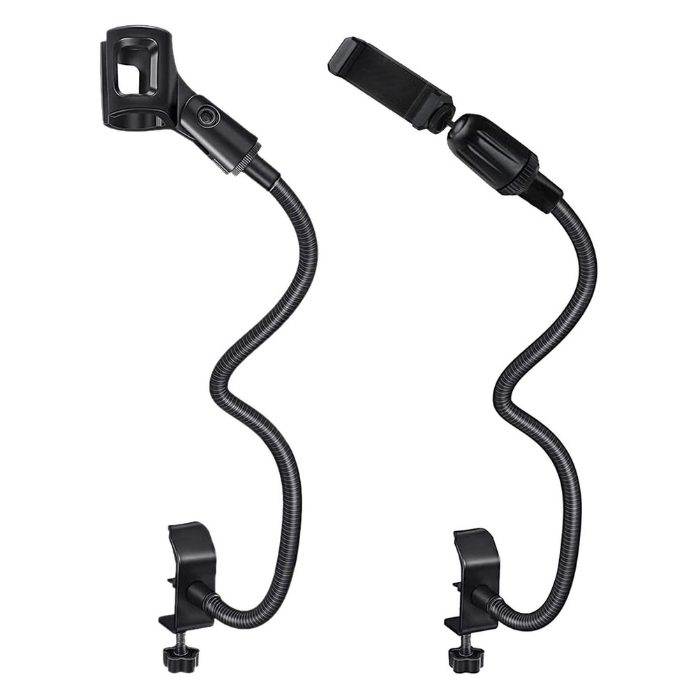 Microphone Stand Flexible Gooseneck Desk Mic Holder Microphone Arm Clamp