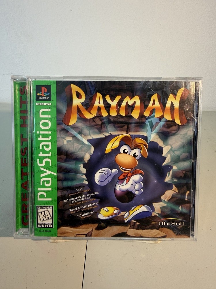 Rayman (Sony PlayStation 1, 1995) Complete, Tested & Working