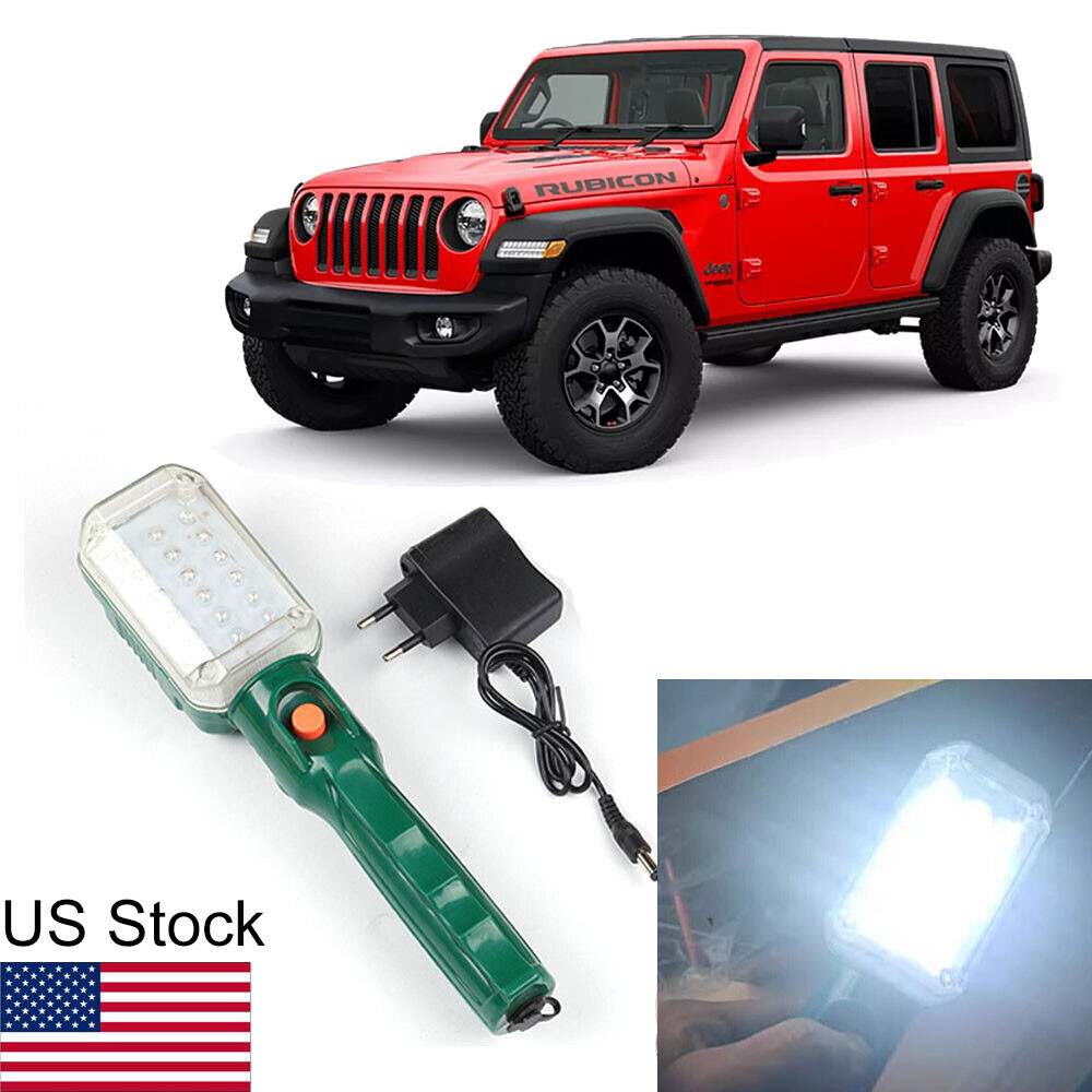 1x LED Car Charge Work Repair Light W/Hook Magnetic Outdoor Emergency Flashlight