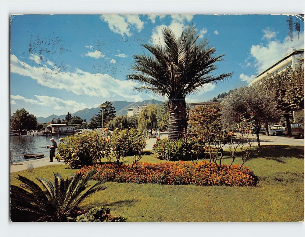 Postcard Lago Maggiore Muralto Switzerland