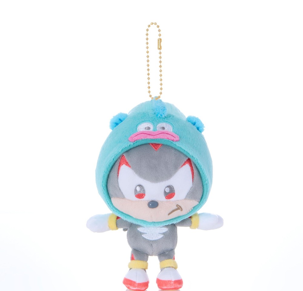 SEGA Fave Sonic & Friends Shadow x Hangyodon Costume Mascot Plush From Japan