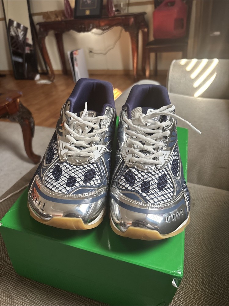 Bottega Veneta Orbit Sneakers Navy Blue/White, Size 11 US (44 EU)