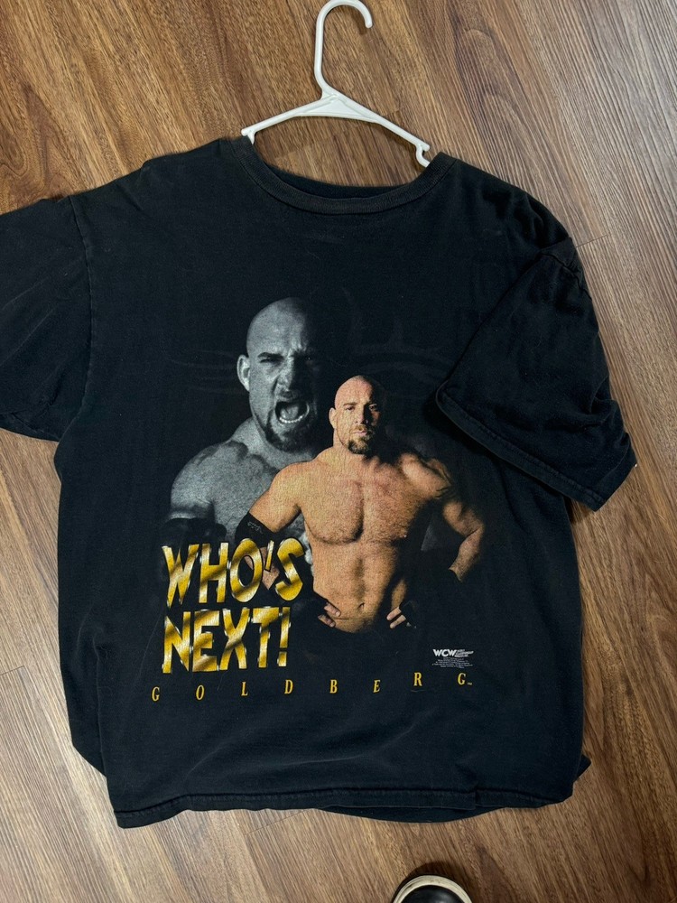 Vintage 1998 RARE WCW Bill Goldberg Who’s Next Wrestling Shirt Size Large