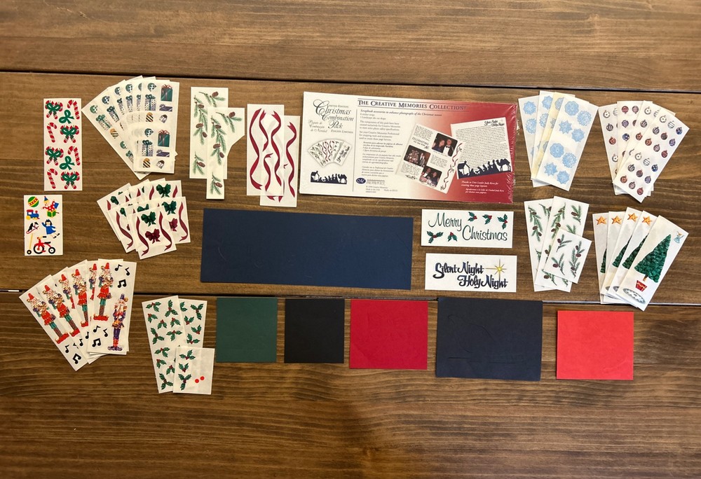 Creative Memories Christmas Lot - Stickers Die Cuts Holiday Combo Pack New