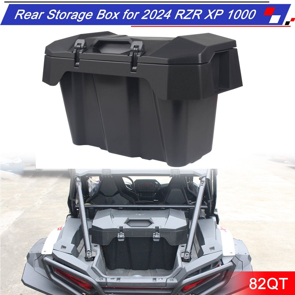 Rear Cargo Storage Box 82qt Compatible with Polaris RZR XP 1000/ XP 4 1000 2024
