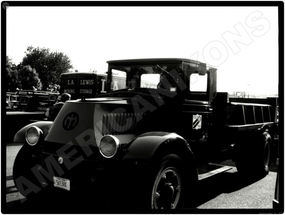 Mack Trucks AC New Metal Sign: 1931 Model AKL at 1990s Truck Show Display