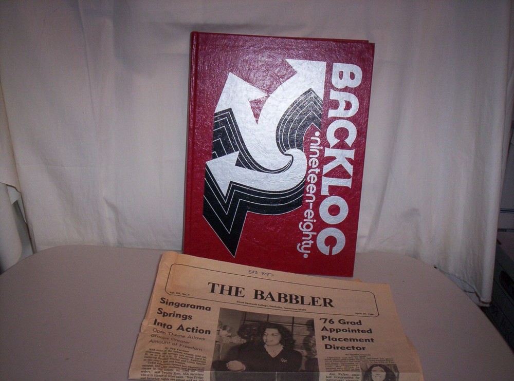 1980 Backlog - David Lipscomb College - Nash. TN -Yearbook