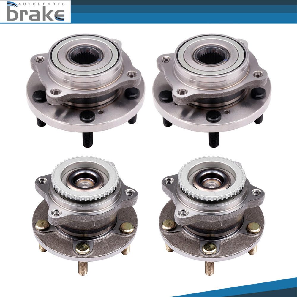 4 Front Rear Wheel Hub Bearing For Mitsubishi Endeavor 2004-2008 2010 2011 FWD