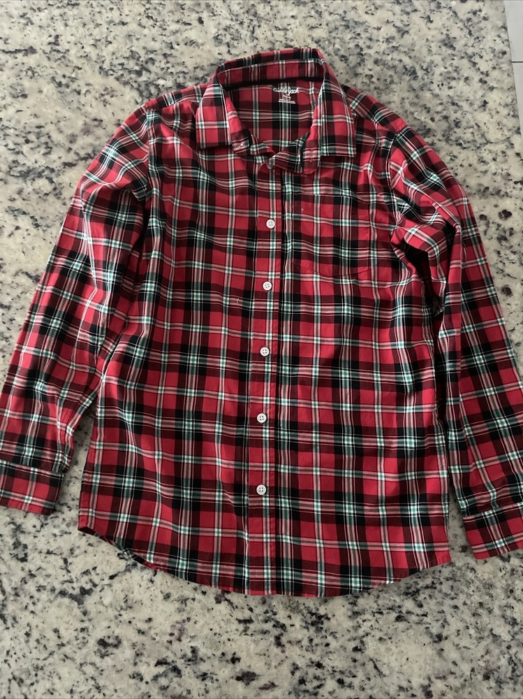 Cat & Jack Boys Long Sleeve Button-Down Dress Shirt - Size XL (16)