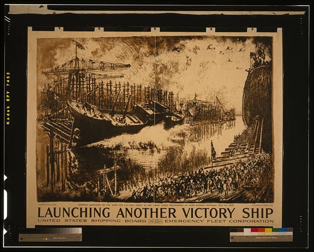 World War I,WWI,Victory Ship,United States Shipping Board,Emergency Fleet,1918