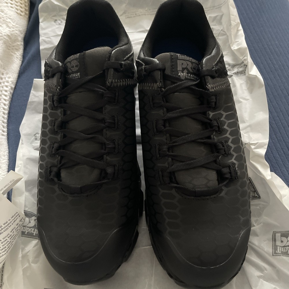 Timberland Men’s 9W Black Steel Toe Work Boots New With Box  